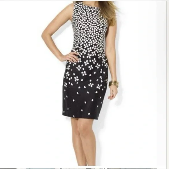 ralph lauren plus size formal dresses Ralph Lauren Plus Size Floral Print Crinkle Georgette Dress – DGFOutlet main image 0